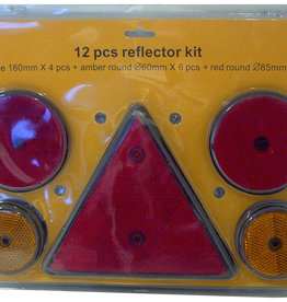 Reflector Kit Triangular/Round 12 Pieces